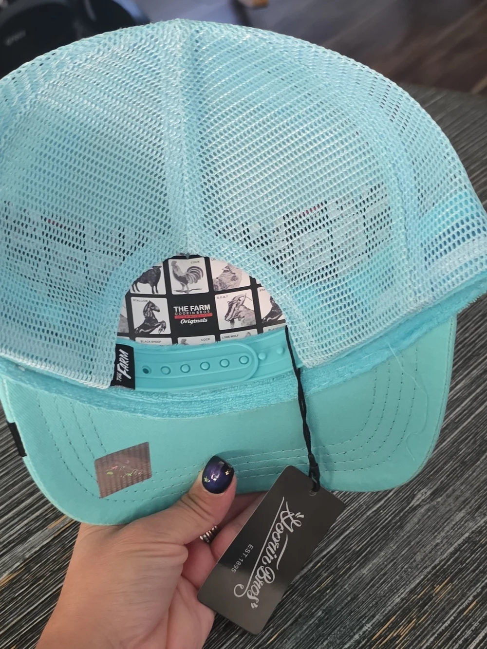 The Farm Aqua Flamingo Squad Trucker Hat